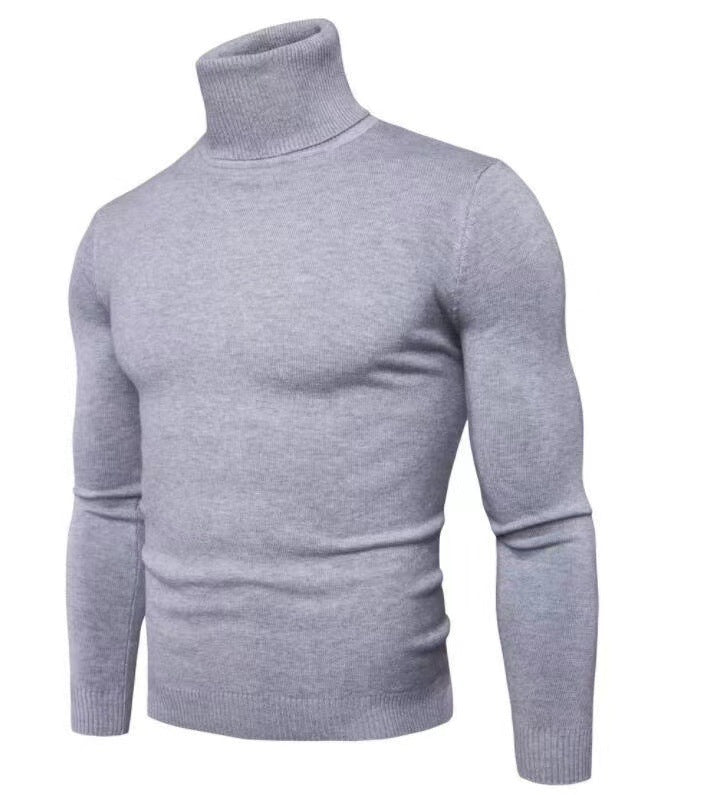 Elegant turtleneck pullover for men in fine merino wool Lune London
