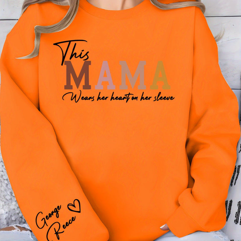 Sweat-shirt femmes avec impression inspirante de maman et coupe confortable Chic & Stil