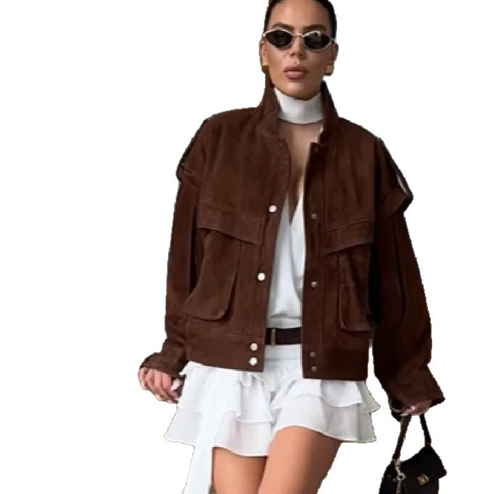 Women Oversized Velvet Jacket Lune London