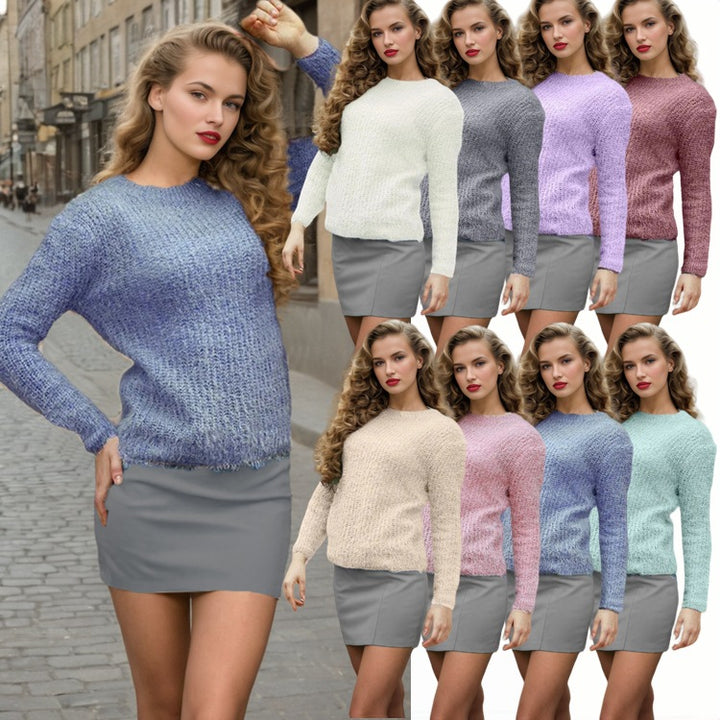 Casual knit sweater for women with trendy texture and relaxed fit Lune London