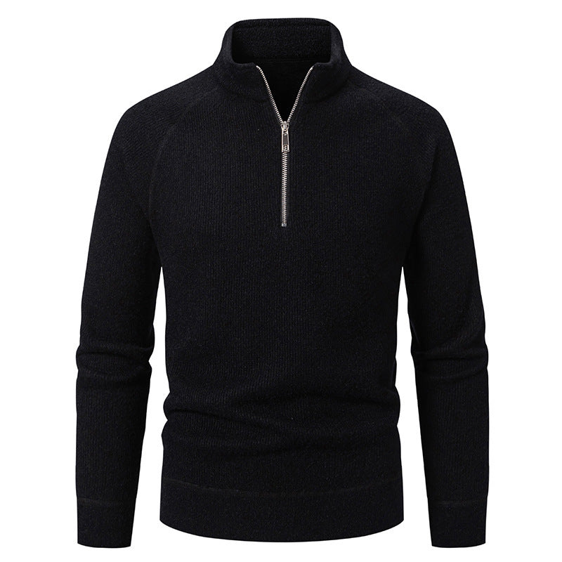 Men's sweater with modern zipper and raglan sleeves Lune London