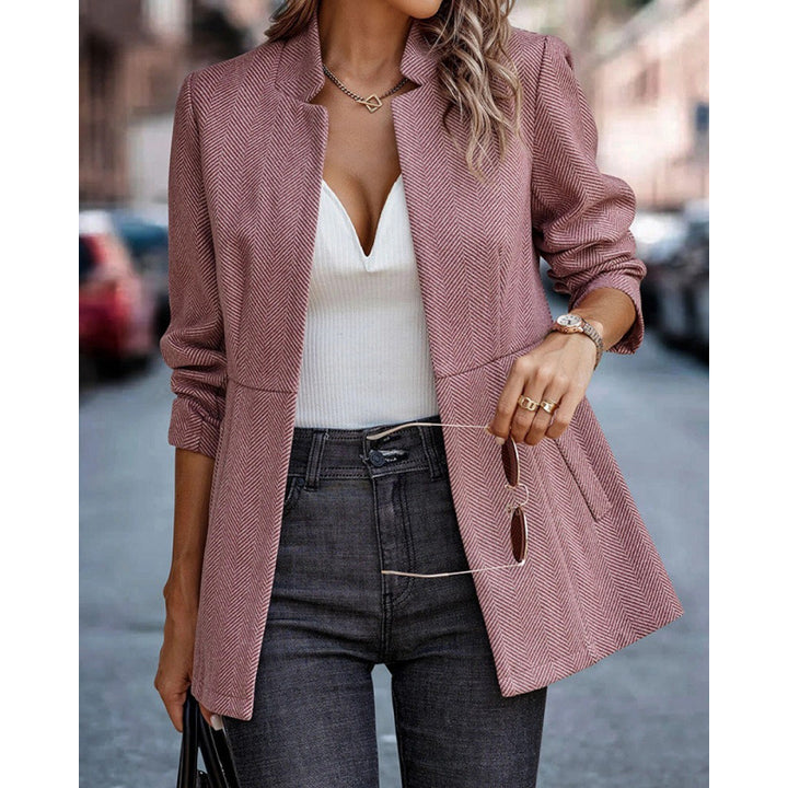 Women's herringbone jacket with structured cut Lune London