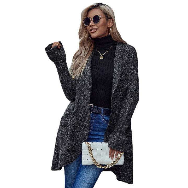 Cardigan en tricot confortable pour femmes avec une coupe ouverte et des poches pratiques Chic & Stil