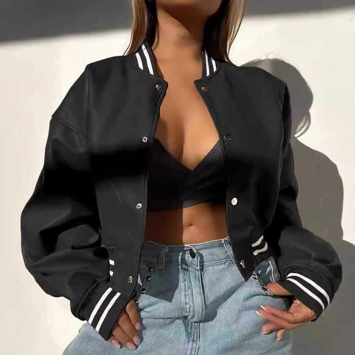 Casual bomber jacket for women with sporty accents Lune London