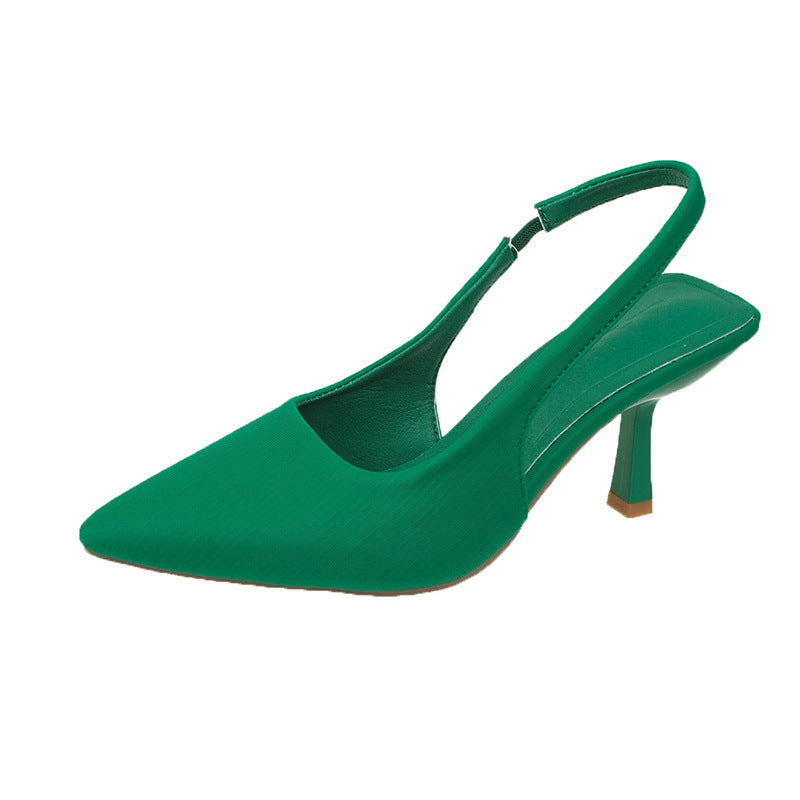 Ladies Slingback Pumps with Narrow Point and Low Heel Height Lune London