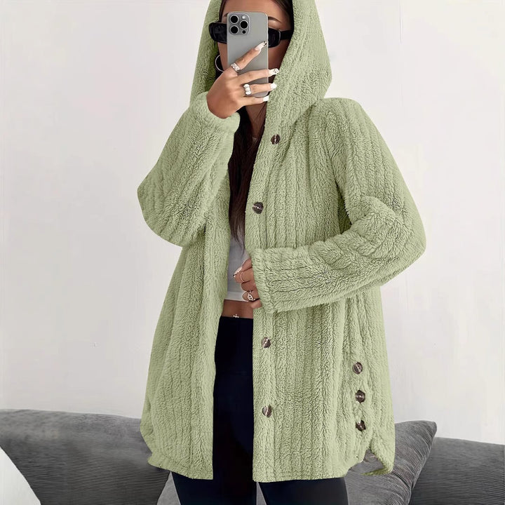 Soft fleece hooded jacket for women Lune London