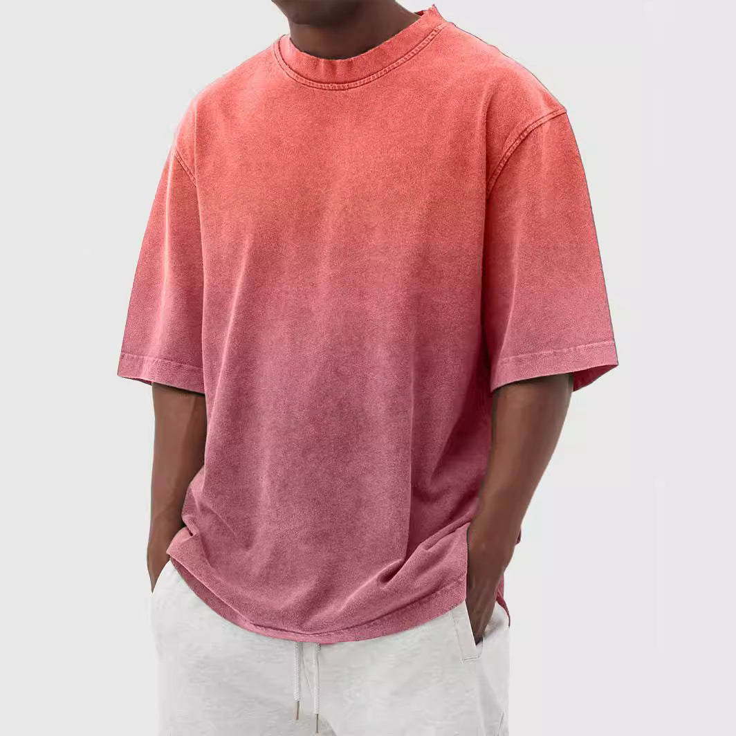 Casual oversized T-shirt for men with gradient colors Lune London