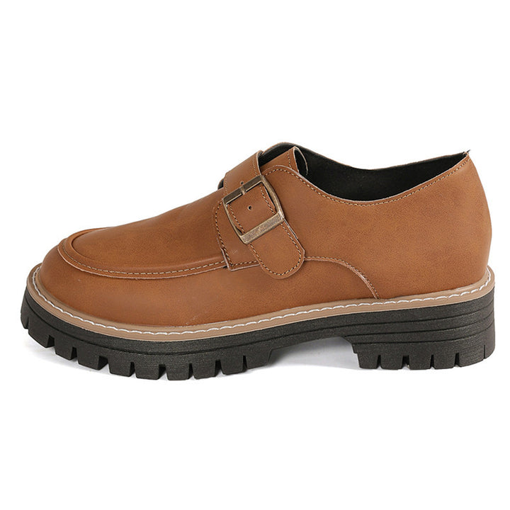 Ladies Fashion Moccasins with comfortable sole and buckle embellished design Lune London