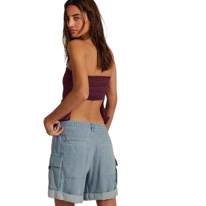 Women's crochet top with voluminous ruffles and wide straps Lune London