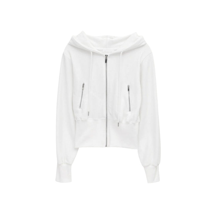 Ladies sporty zip hoodie with a fitted cut Chic & Stil