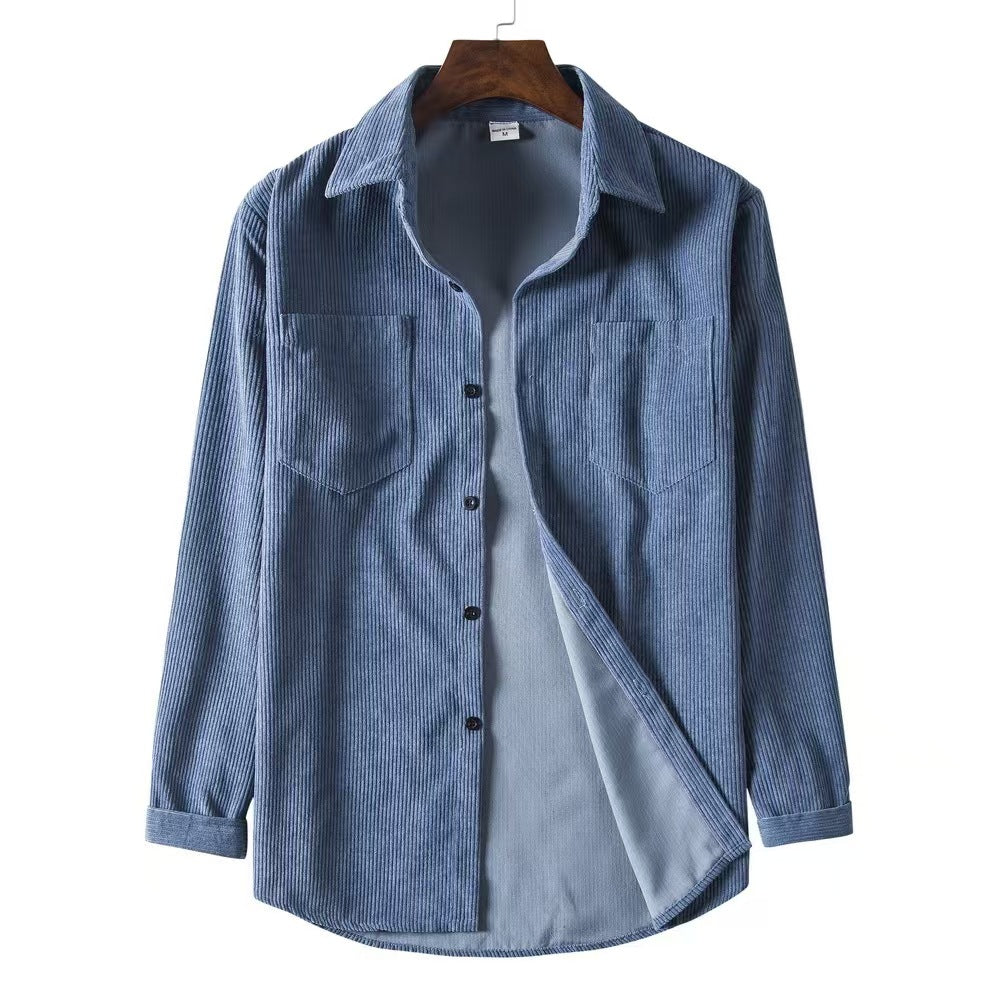 Casual corduroy shirt for women with two pockets Lune London