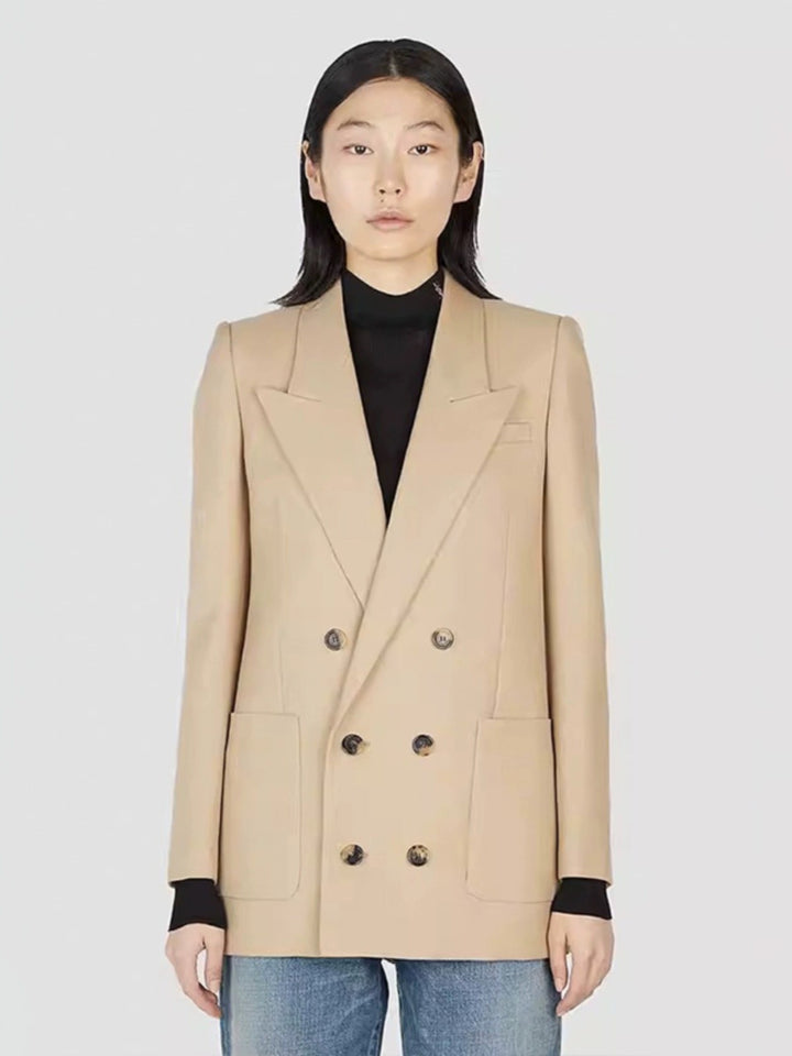 Blazer coordonné double pour femmes Chic & Stil