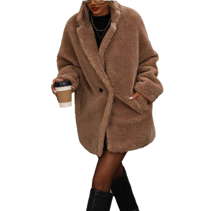 Veste douillette pour femmes en matériau teddy Chic & Stil