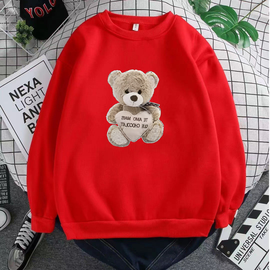 Women's sweatshirt with embroidered bear motif Chic & Stil