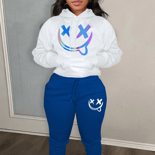 Women's hoodie and jogger pants set with unique graphic design Lune London