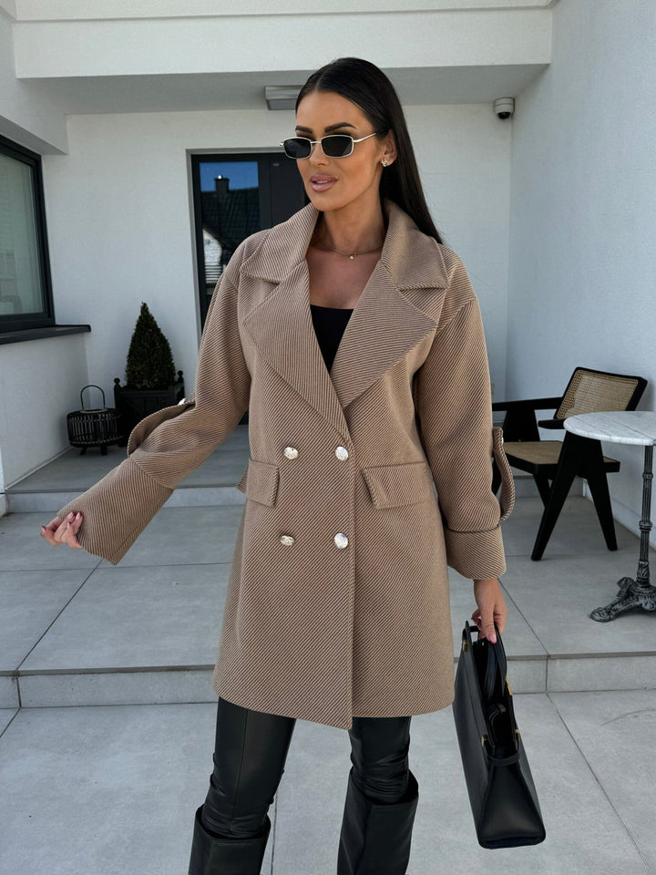 Women Double-Breasted Wool Blazer Lune London