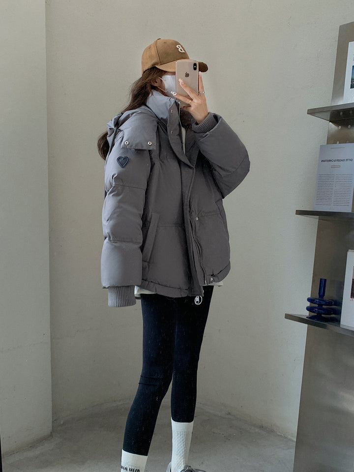 Lady Winter Down Jacket with generous cut and high collar Lune London