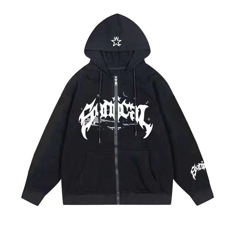 Women's hoodie with urban graphic element and practical pockets Lune London