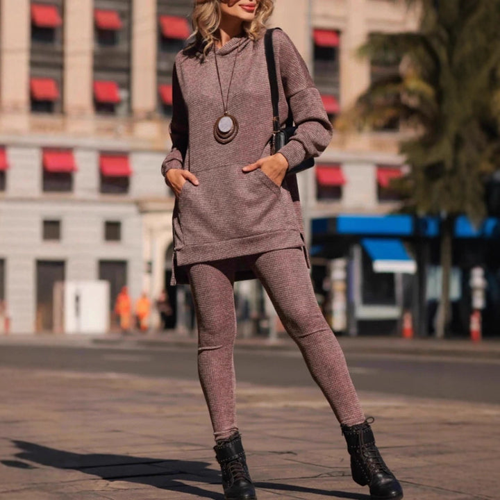 Ladies look the casual hoodie with Lune London leggings