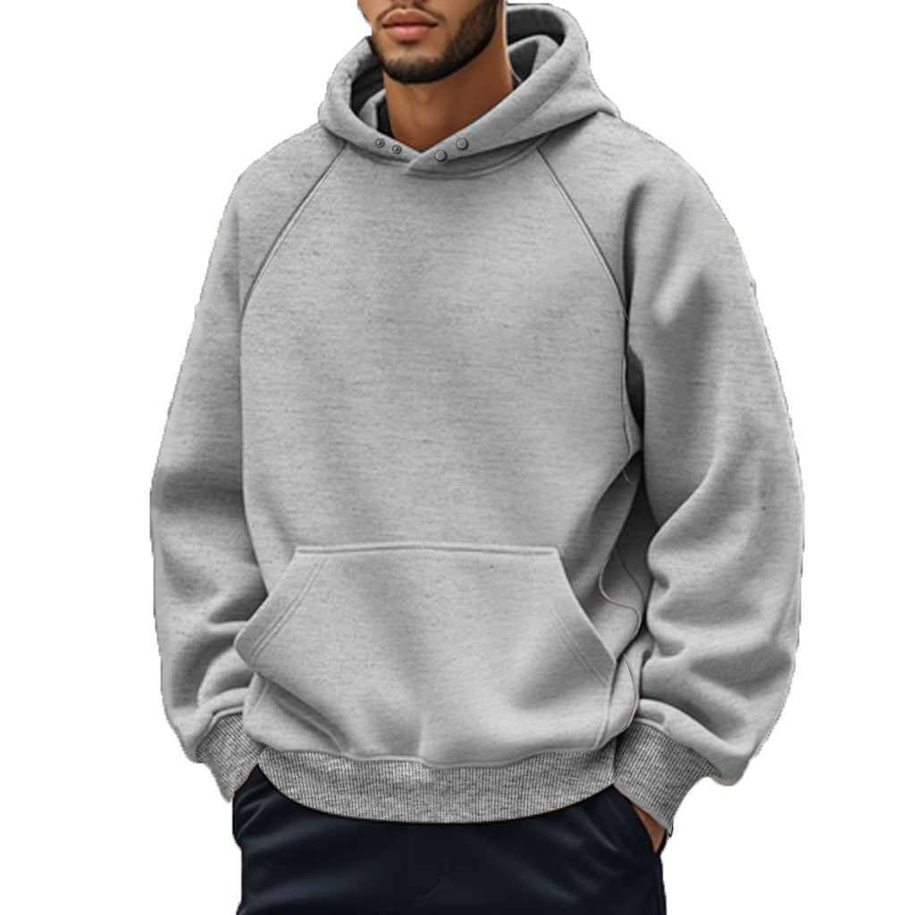 Comfortable hoodie for men with side pockets and kangaroo pocket Lune London