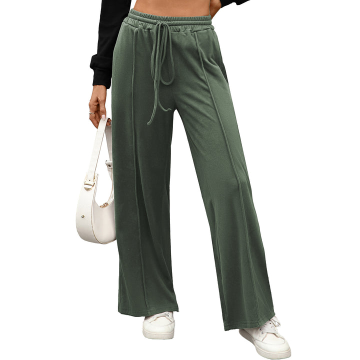 Pleated casual pants for women in high-quality material with elastic waist Lune London