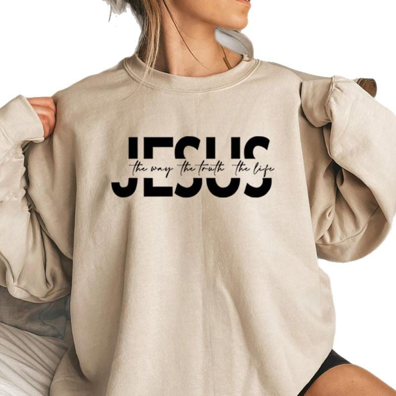 Women's casual sweatshirt with inspirational quote and high wearing comfort Lune London