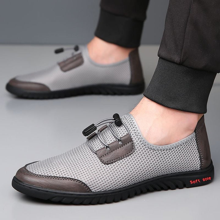 Men's Lightweight Breathable Mesh Slip-On Sneakers with Ergonomic Fit Lune London