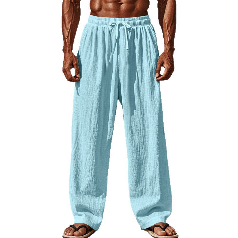 Light beach pants for men with elastic waistband Lune London