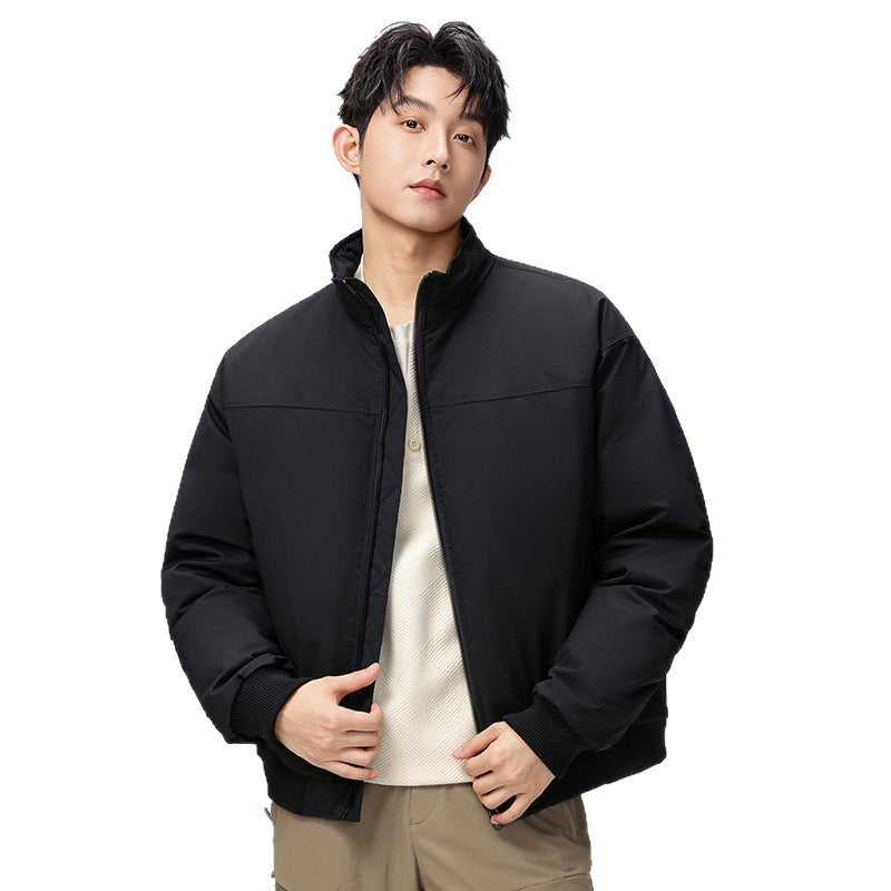 Stylish bomber jacket for men with high collar and side pockets Lune London