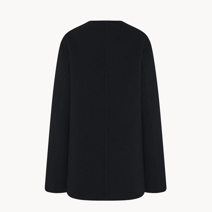 Blazer tricoté élégant pour femmes avec grands revers et poches pratiques Chic & Stil