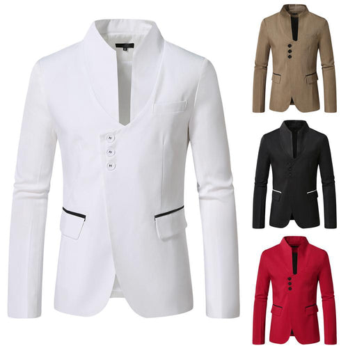 Ladies Elegant Blazer with Narrow Collar and Contrasting Edges Lune London