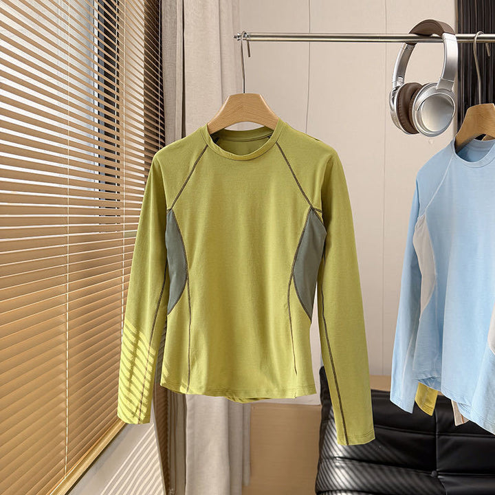 Chemise sportive à manches longues pour femmes avec système de ventilation innovant Chic & Stil