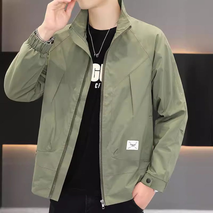 Unisex lightweight windbreaker with an innovative cut Lune London