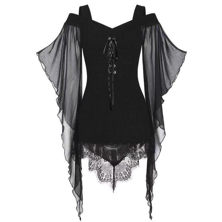 Elegant blouse for women with off-shoulder and lace Lune London