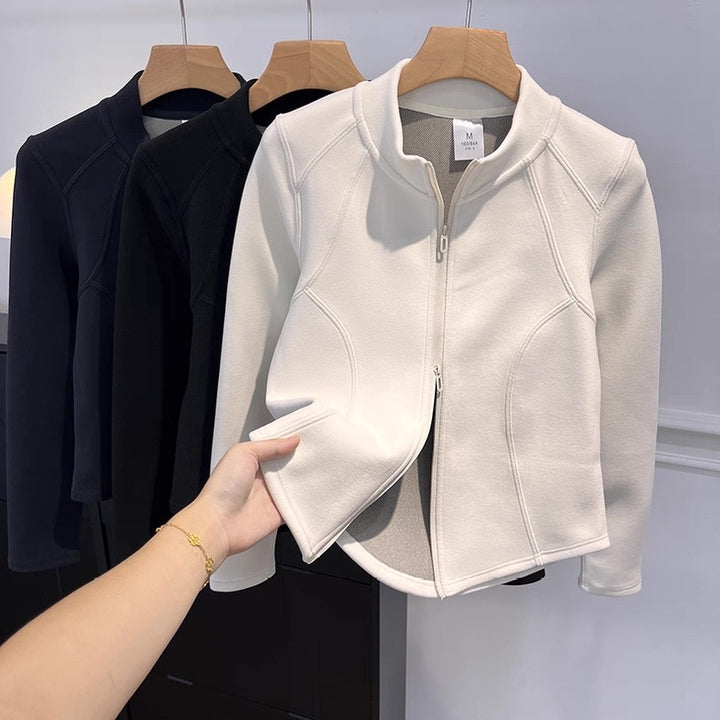 Veste de transition pour femmes avec col montant et poches intérieures pratiques Chic & Stil