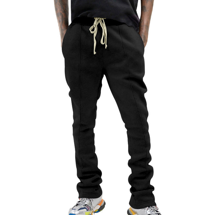 Stylish sweatpants for men with adjustable waistband and contrasting side elements Lune London