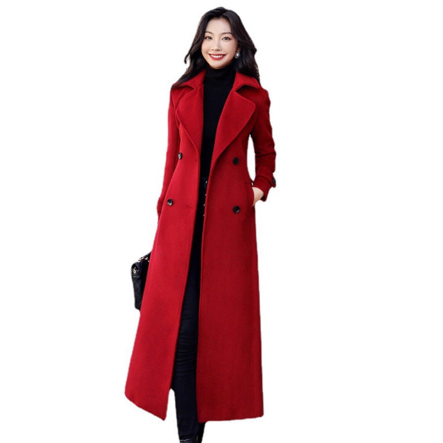 Elegant trench coat for women with double-breasted and loose fit Lune London