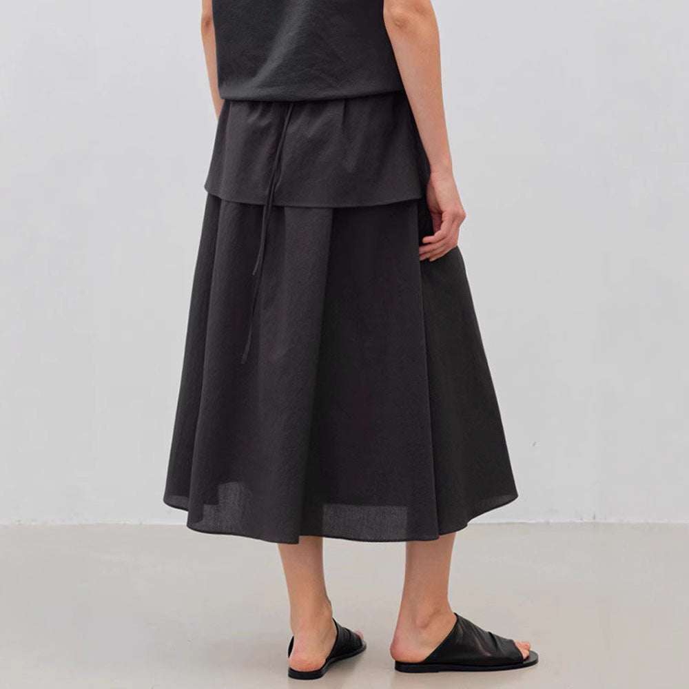 Jupe maxi élégante pour femme avec coupe fluide et taille élastique Chic & Stil