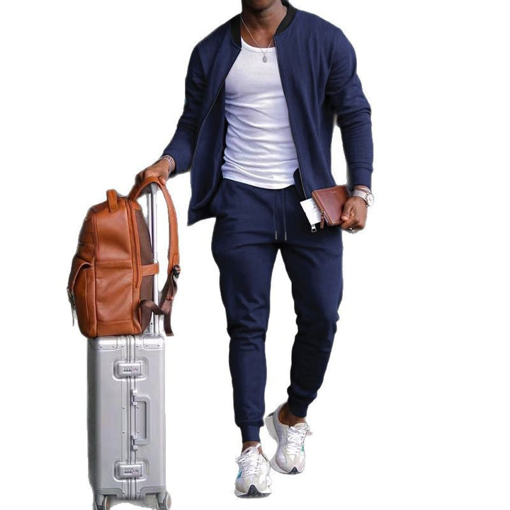 Men's sporty travel set with light jacket and jogger pants Lune London