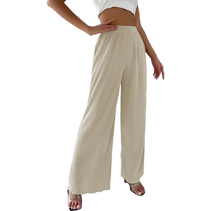 Lune London fluid pleated wide pants for women