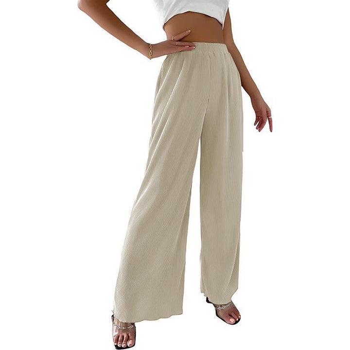 Lune London fluid pleated wide pants for women