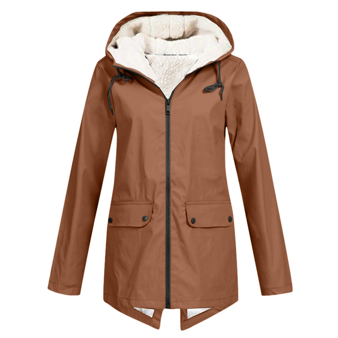 Lune London | Women's weatherproof and padded rain jacket with adjustable hood collar
