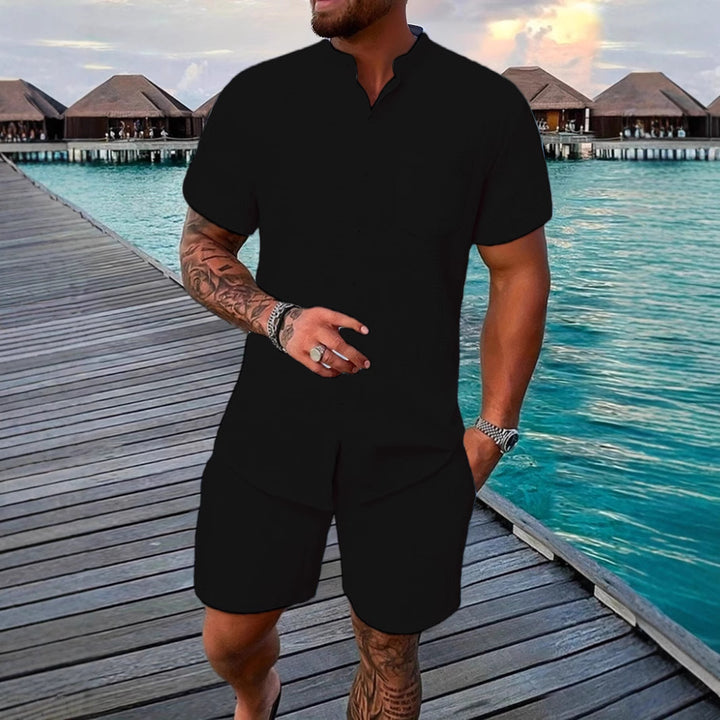 Men's Casual Short Sleeve Relaxed Fit Set Lune London