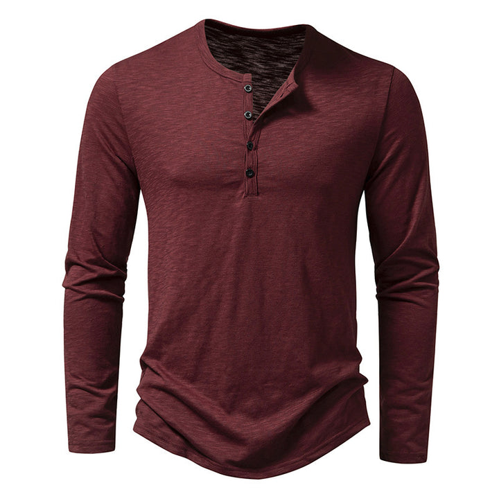 Men's long sleeve shirt with button placket Lune London