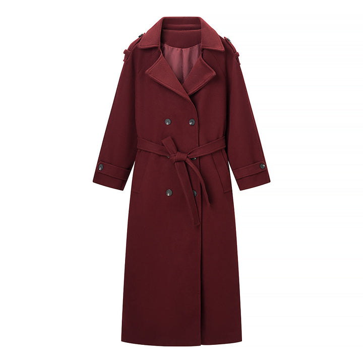 Manteau trench élégant pour femmes avec ceinture et patte de boutonnage double Chic & Stil