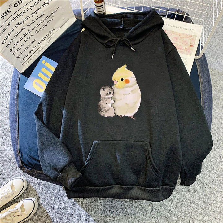 Ladies hoodie with animal motif Chic & Stil