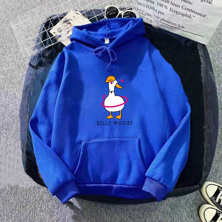 Women's hoodie with funny duck motif Chic & Stil