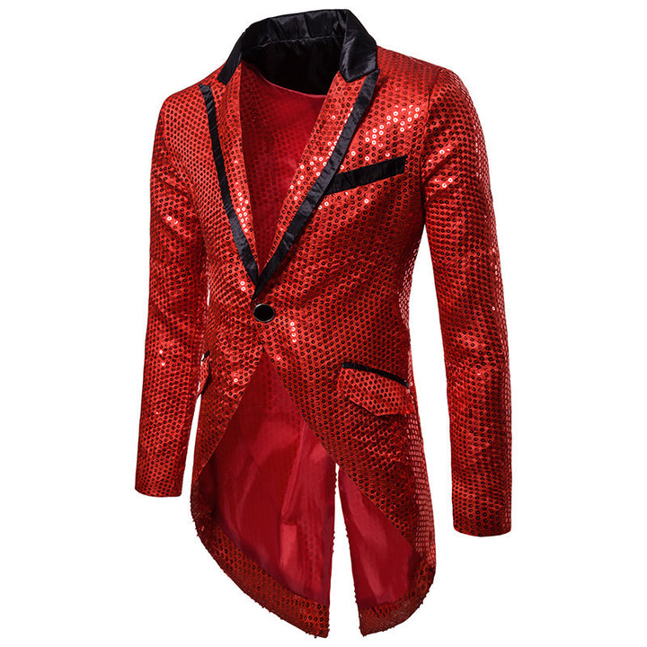 Elegant sequin blazer for men with asymmetric cut and luxurious design Lune London