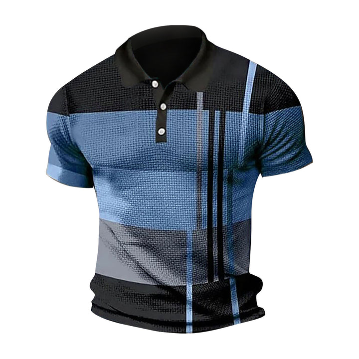 Men's Polo with a modern graphic design and short sleeves Lune London
