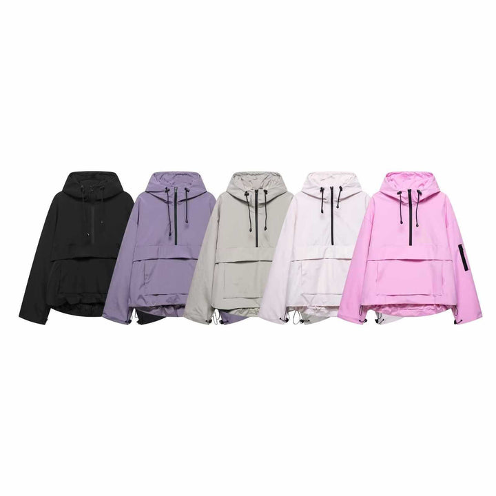 Women's water-repellent anorak jacket with practical pockets Lune London